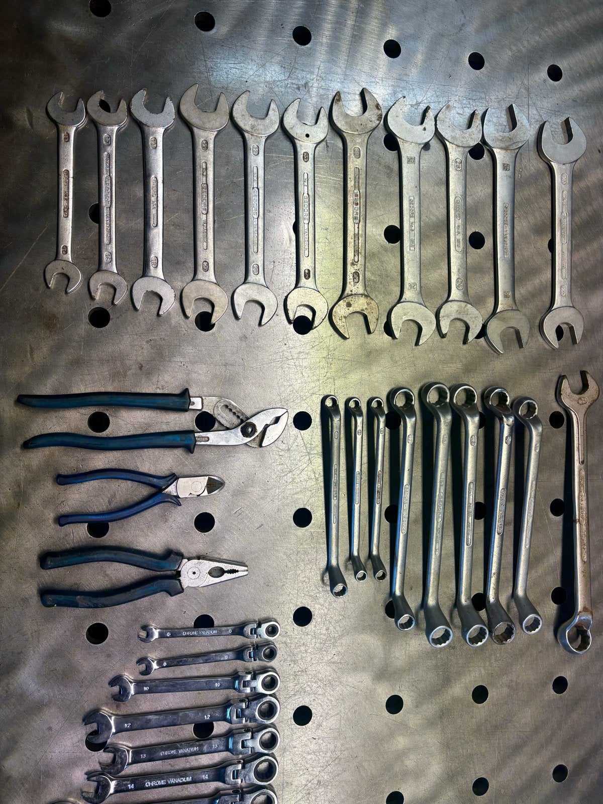 Gedore Gereedschap Set: Steeksleutels, Tangen, Baco, Pijptan, Ophalen of Verzenden, Gebruikt, Sleutel/ratel, Gedore