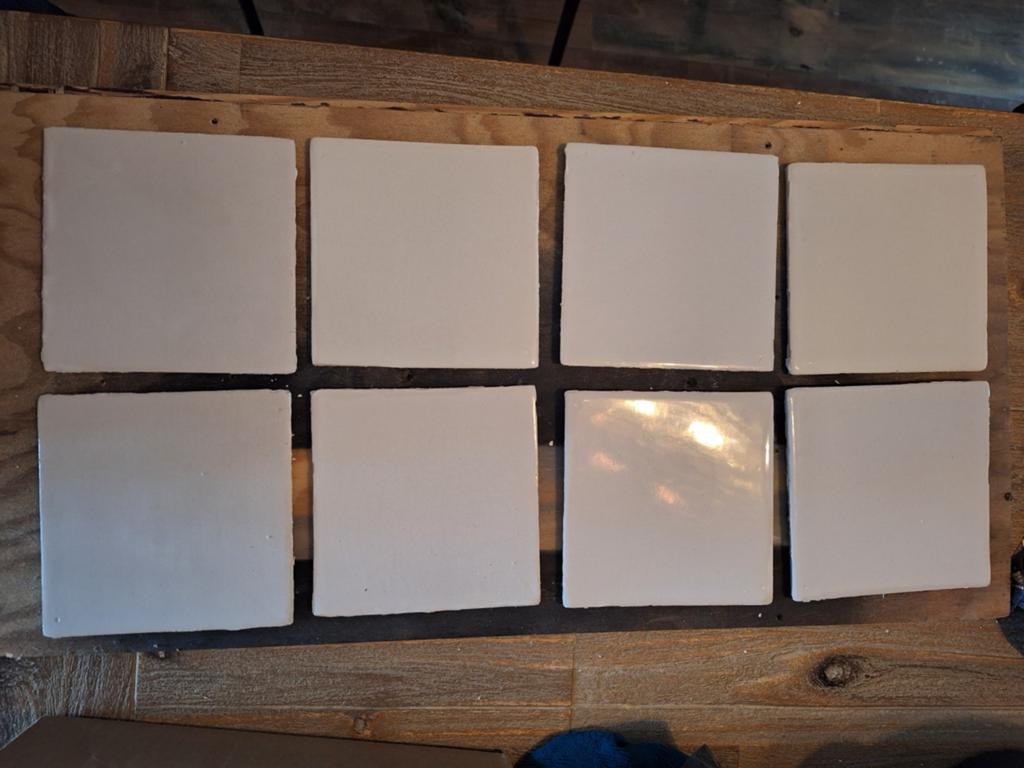 23 nette getrommelde tegeltjes, Minder dan 20 cm, Minder dan 5 m², Wandtegels, Keramiek
