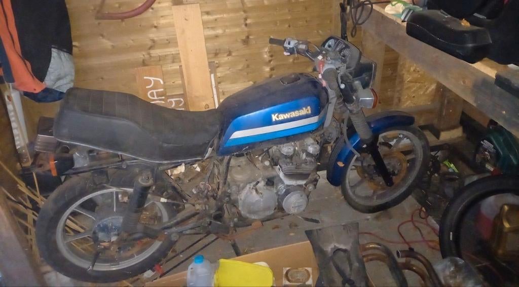Kawasaki gt550 opknapper of voor onderdelen, Ophalen