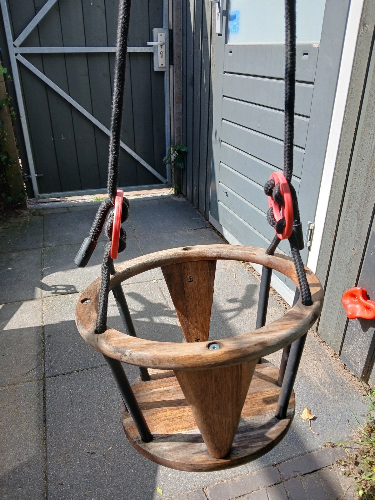 Houten babyschommel Ikea - splintervrij en in de olie gezet, Ophalen, Gebruikt, Schommel
