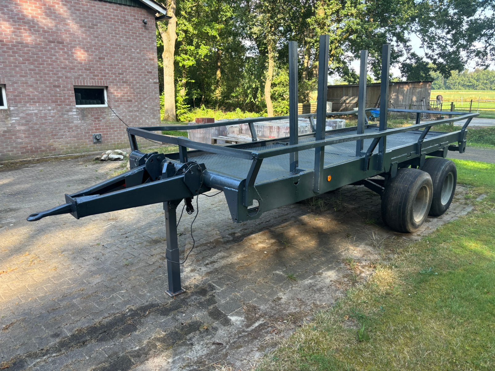 Bakkenwagen mobiele kraan, Ophalen, Transport