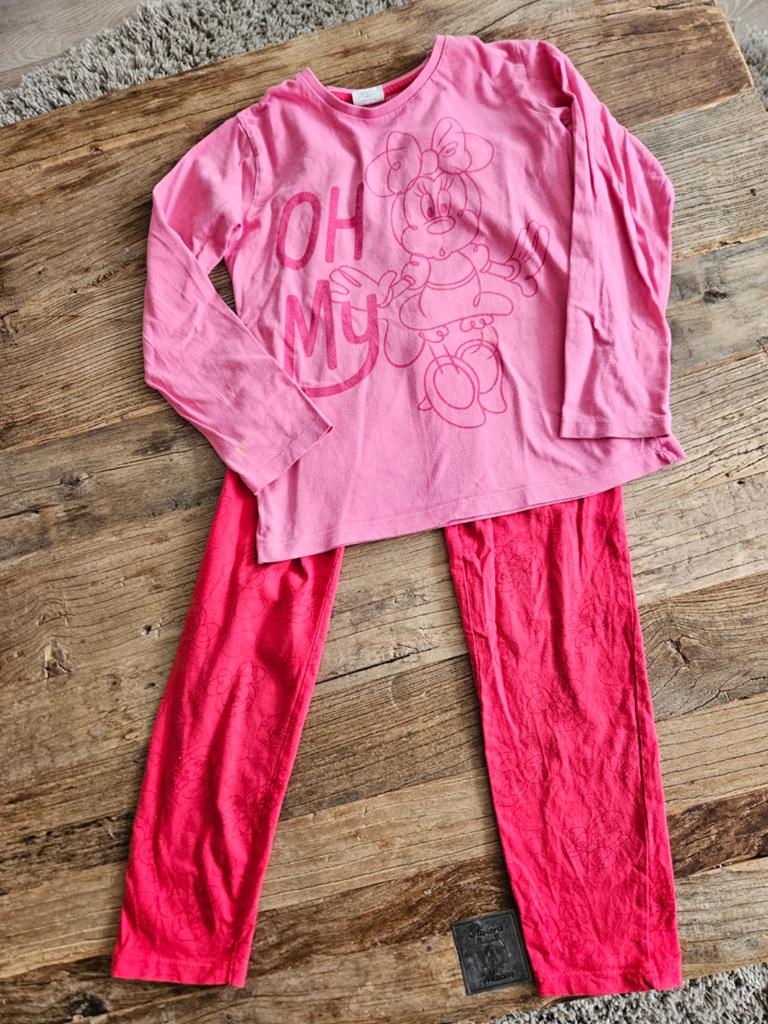 Roze Minnie Mouse pyjama voor meisjes, Disney, Nacht- of Onderkleding, Gebruikt, Meisje