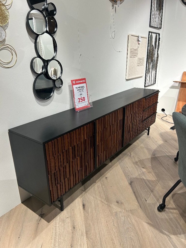 Tv meubel Stockton, Ophalen, Zo goed als nieuw, 200 cm of meer, Minder dan 100 cm