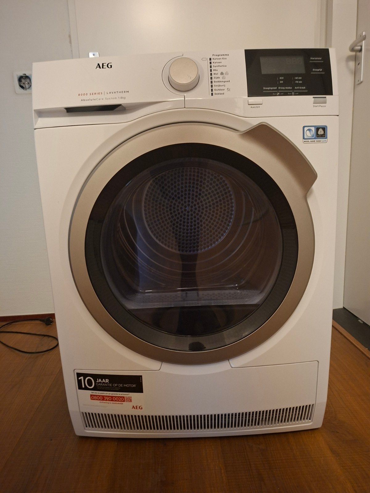 AEG T8DBPESSEN Lavatherm 8000 Series droger, 8kg, Ophalen, Overige typen, 8 tot 10 kg, Zo goed als nieuw