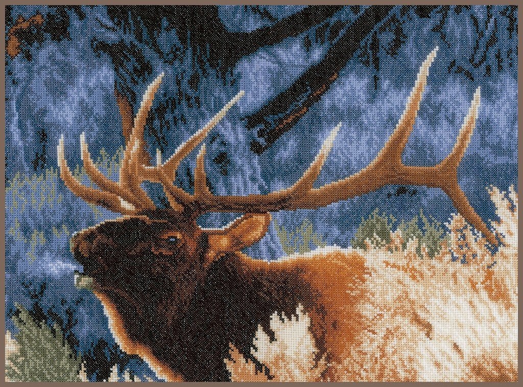 Borduurpakket Red deer at down pn0021833, ., Nieuw, Ophalen of Verzenden, .
