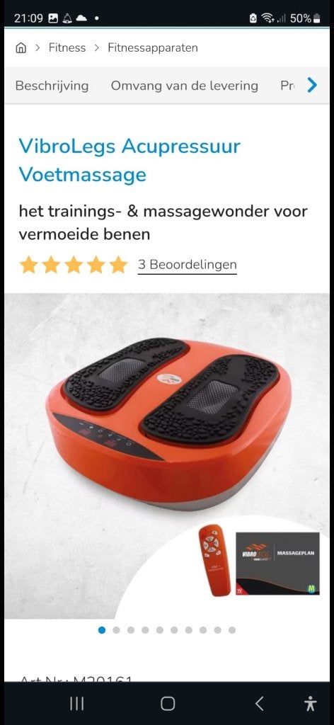 Voeten massage, Ophalen of Verzenden, Zo goed als nieuw, Apparaat
