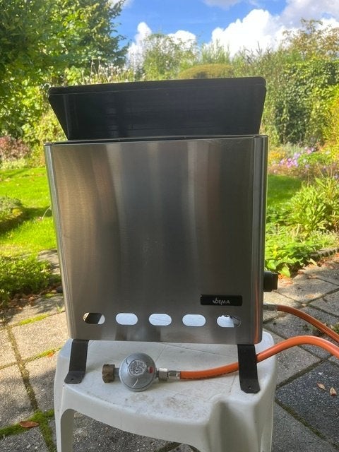 MultiFlame gaskachel met thermostaat., Huis en Inrichting, Ophalen, Gebruikt, Gas, Vrijstaand