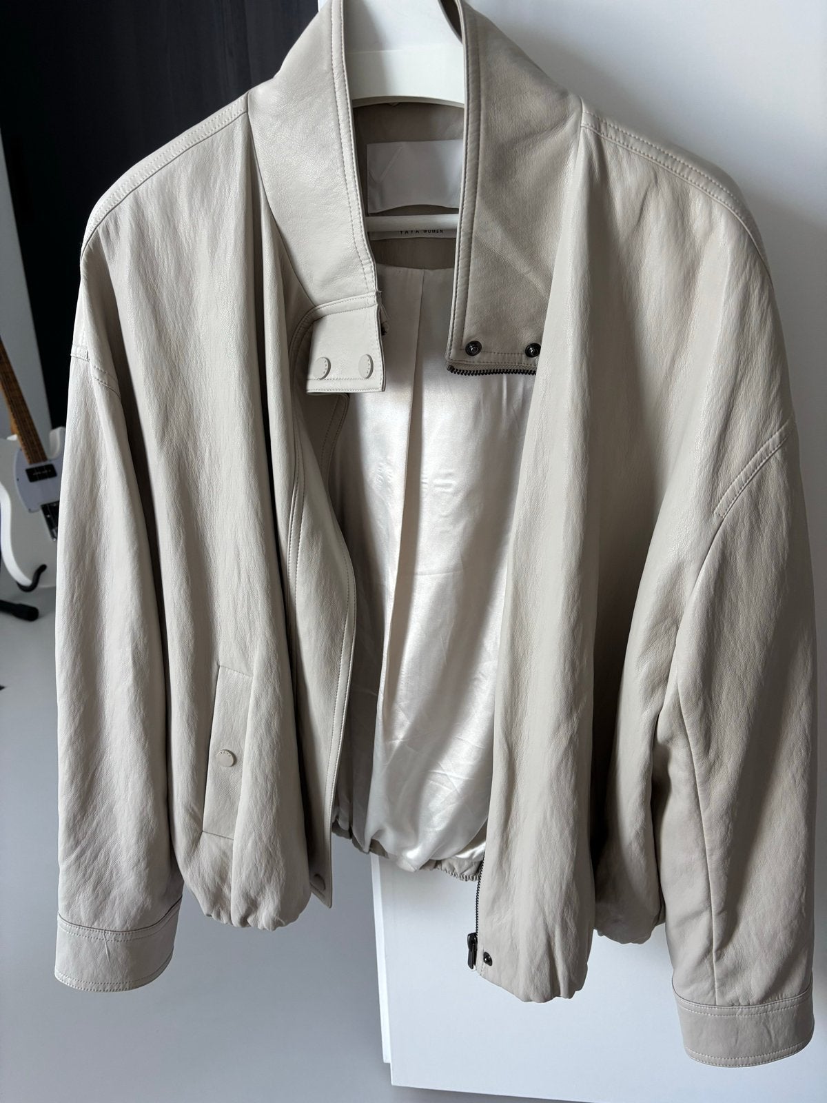 Yaya Faux Leren Jasje Maat 40 Chalk White winter 2025, Ophalen of Verzenden, Zo goed als nieuw, Maat 38/40 (M), Wit