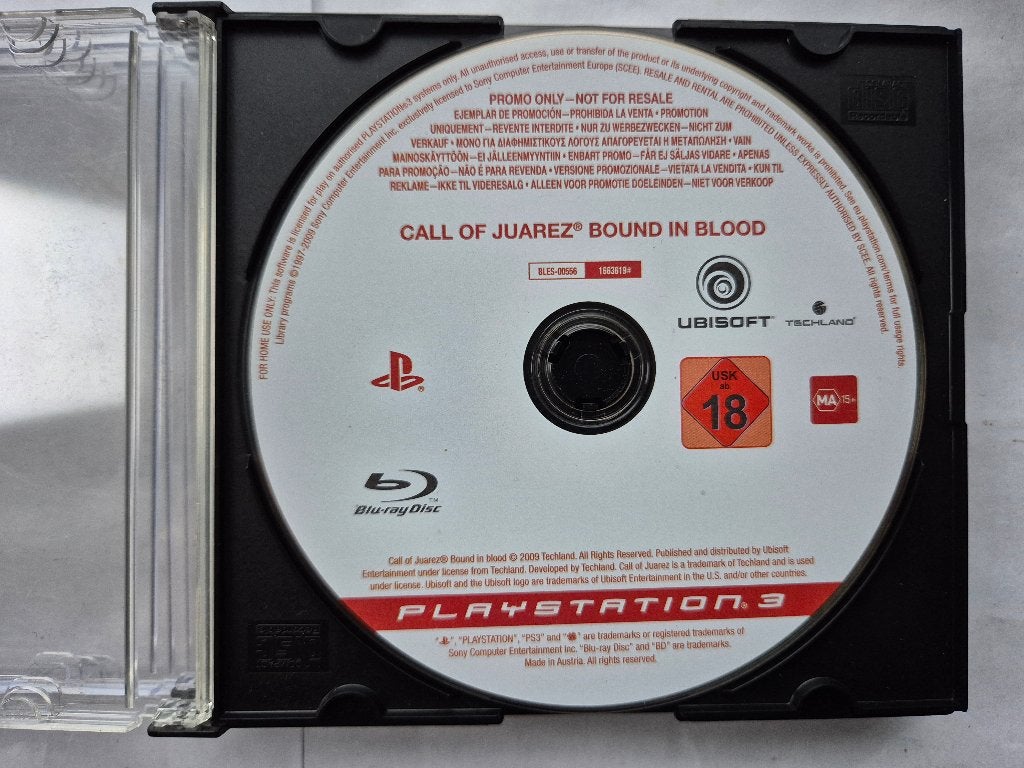 CALL of JUAREZ BOUND in BLOOD PROMO, Gebruikt, 1 speler, Racen en Vliegen, Ophalen of Verzenden
