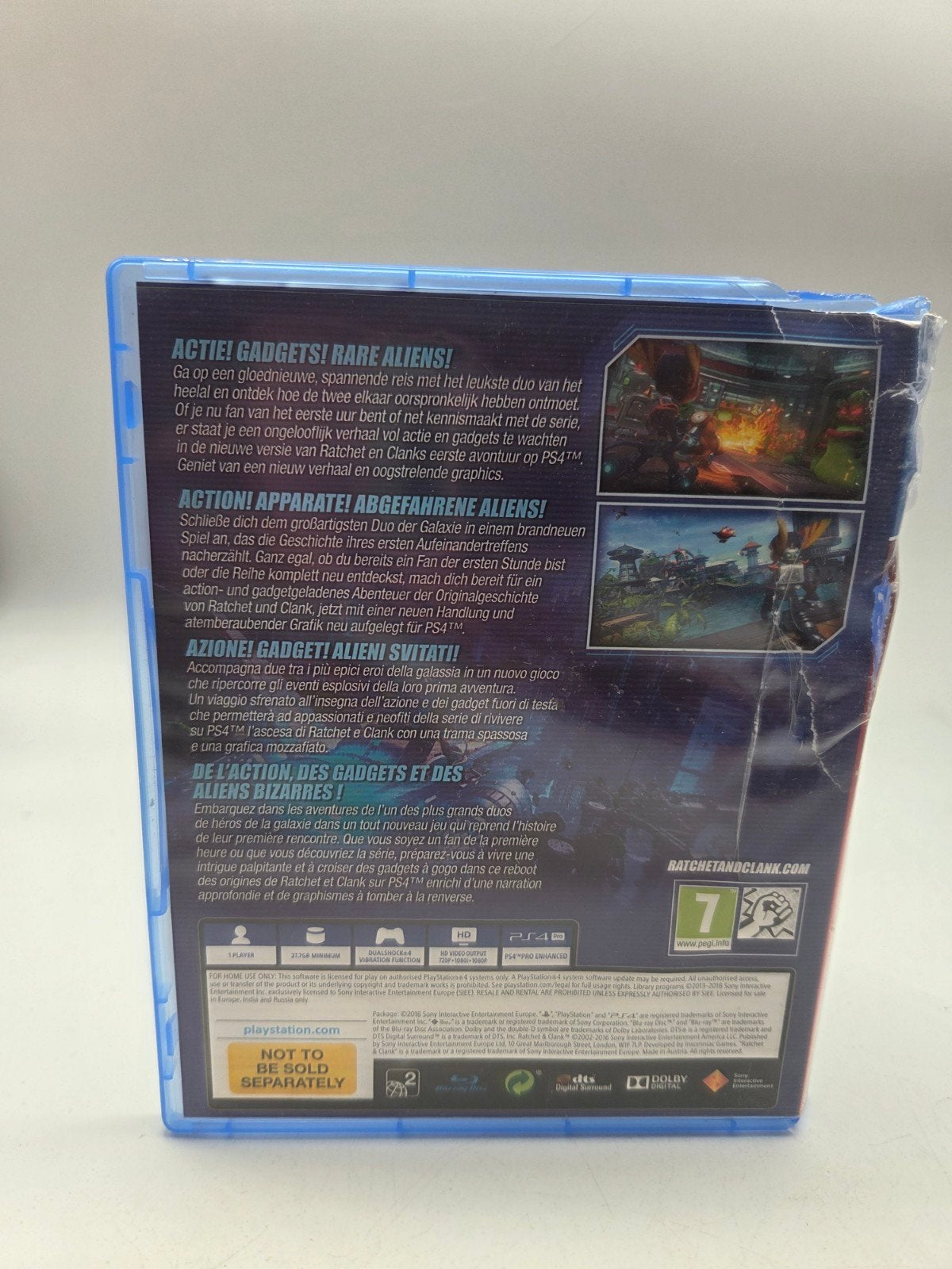 Ratchet & Clank PlayStation Hits PS4, Avontuur en Actie, Nieuw, Ophalen of Verzenden, Sony Interactive Entertainment