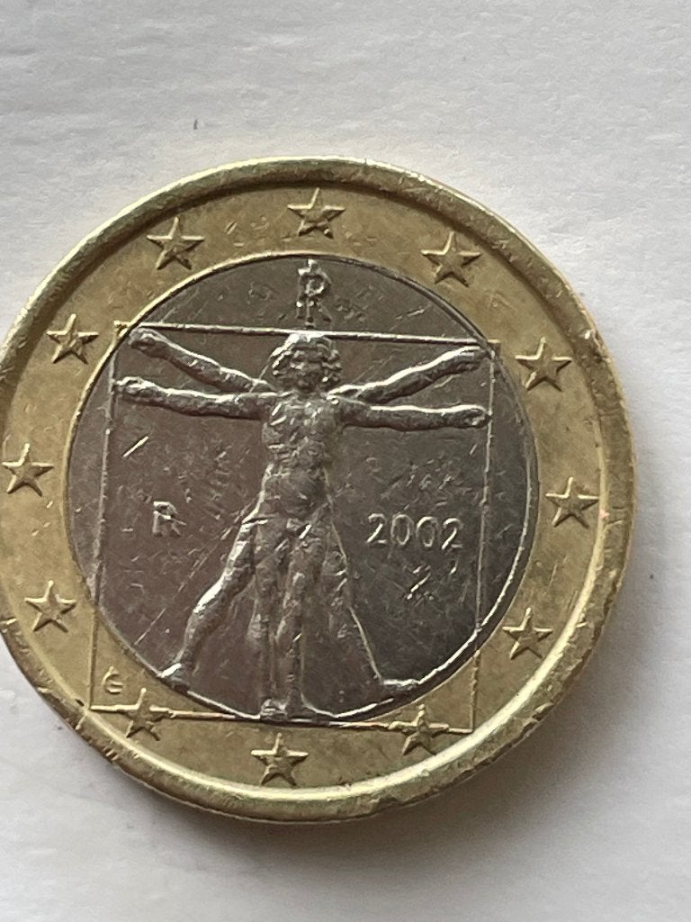 Italië 1 Euro munt. 2002 ,, Postzegels en Munten, Munten | Europa | Euromunten, Ophalen of Verzenden, Italië, 1 euro, Losse munt