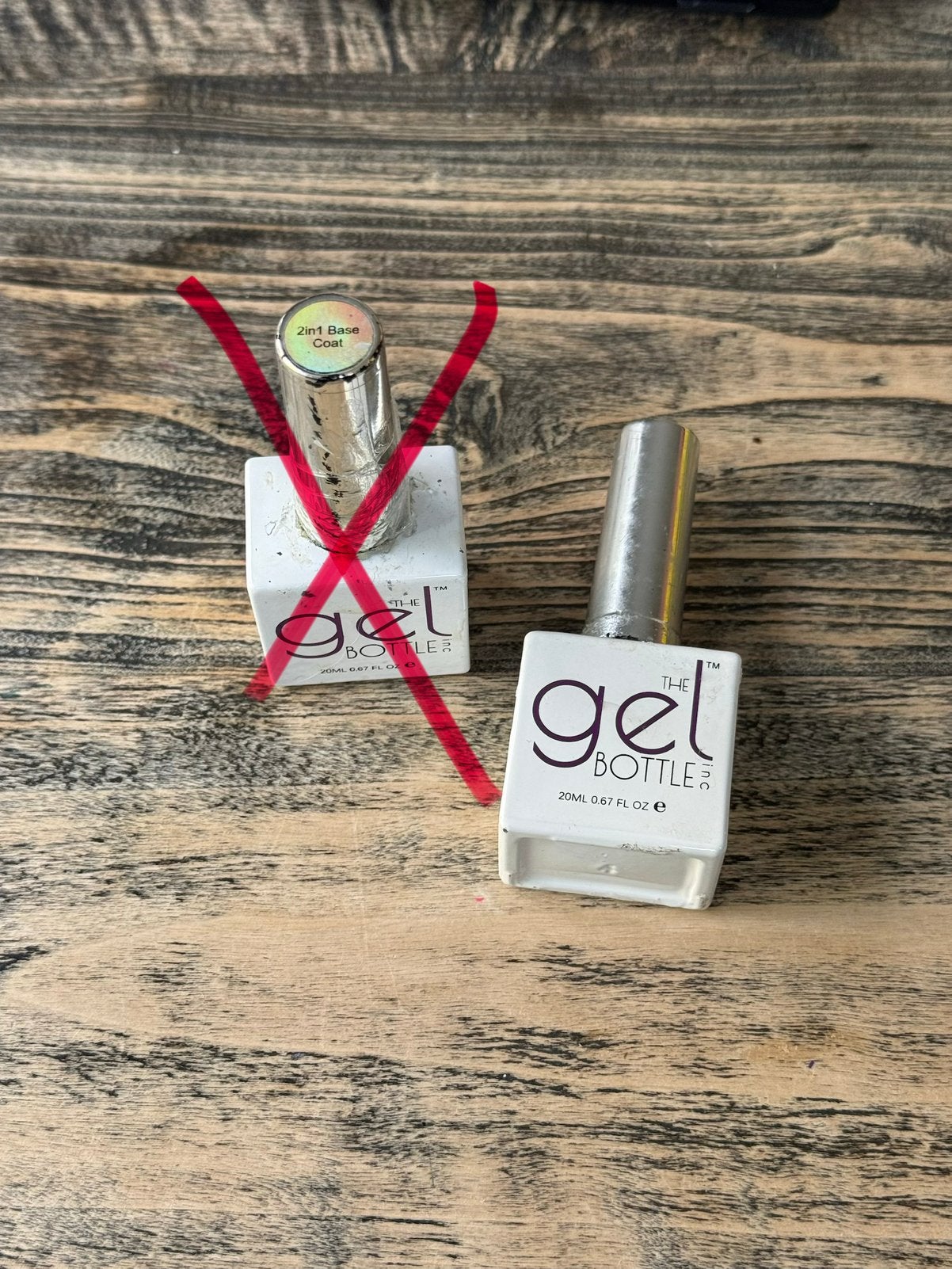 The GelBottle 2in1 Extreme Shine Top Coat, Ophalen of Verzenden, Zo goed als nieuw, Handen en Nagels