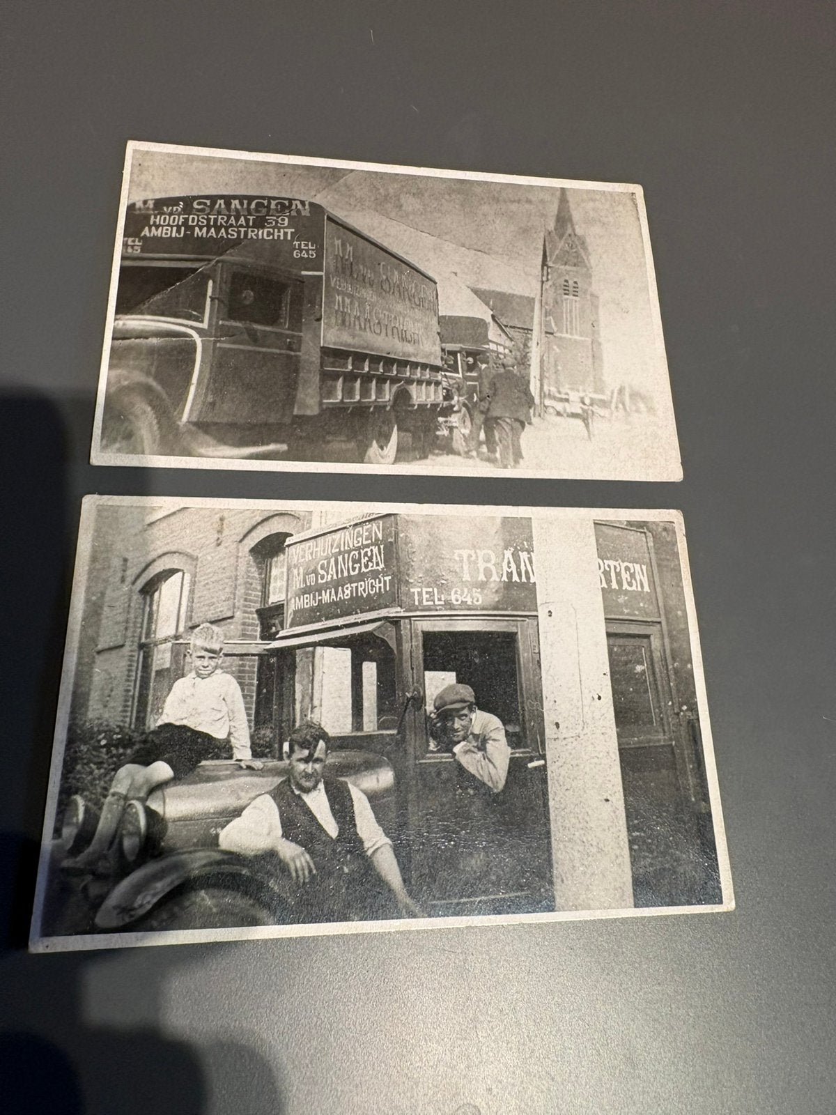 2x Originele fotopostkaart Verhuizingen  Amby-Maastricht, Verzenden, Voor 1920, Limburg