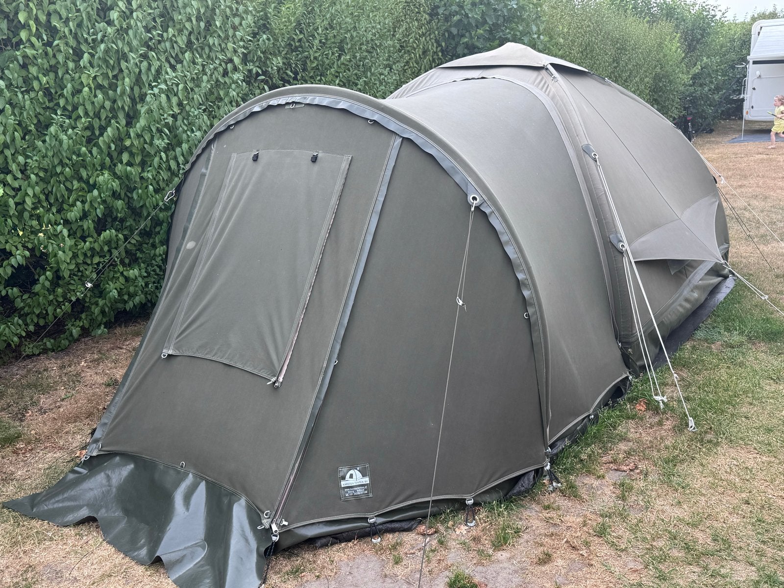 Zeer uitgebreide Karsten Carb tent 220 x 220, Caravans en Kamperen, Tenten, Ophalen, Tot en met 3