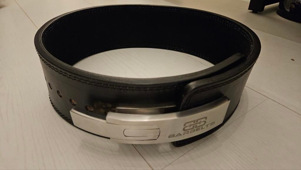Barbelts lever belt - onyx 10mm L, Sport en Fitness, Ophalen of Verzenden
