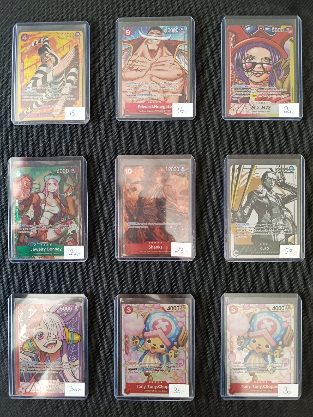 One Piece TCG Hits marktwaarde 1279,- euro!, Ophalen of Verzenden, Nieuw, Meerdere kaarten, Foil