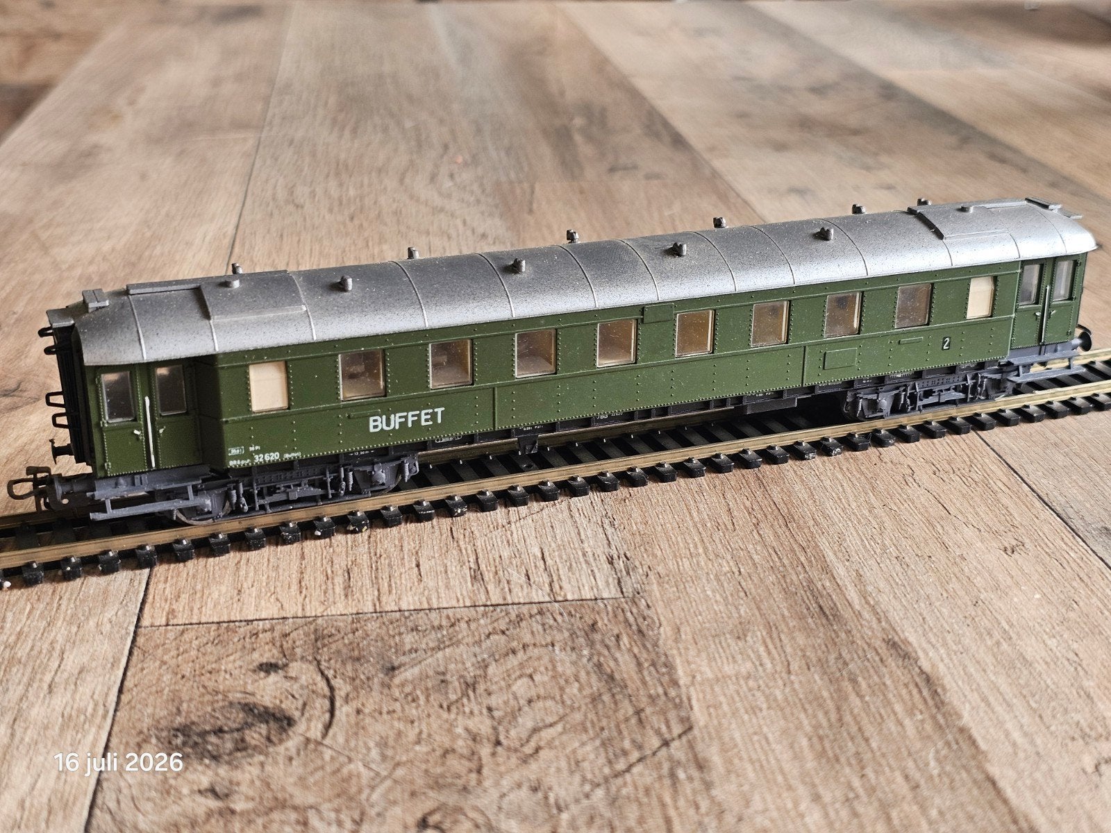 Modeltrein Ho Schicht IOD BUFFET rijtuig, Overige merken, Gelijkstroom, Wagon, Ophalen of Verzenden