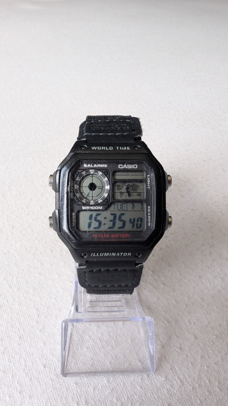 Casio AE-1200WH-1AVEF - Digitaal, 10 jaar batterij, Casio, Kunststof, Polshorloge, Kunststof