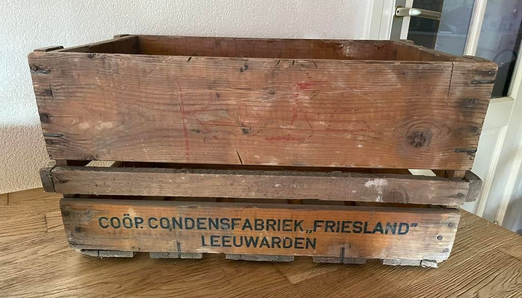Een antiek kistje van Coöp Condensfabriek Friesland, Ophalen of Verzenden, Gebruikt, Minder dan 50 cm