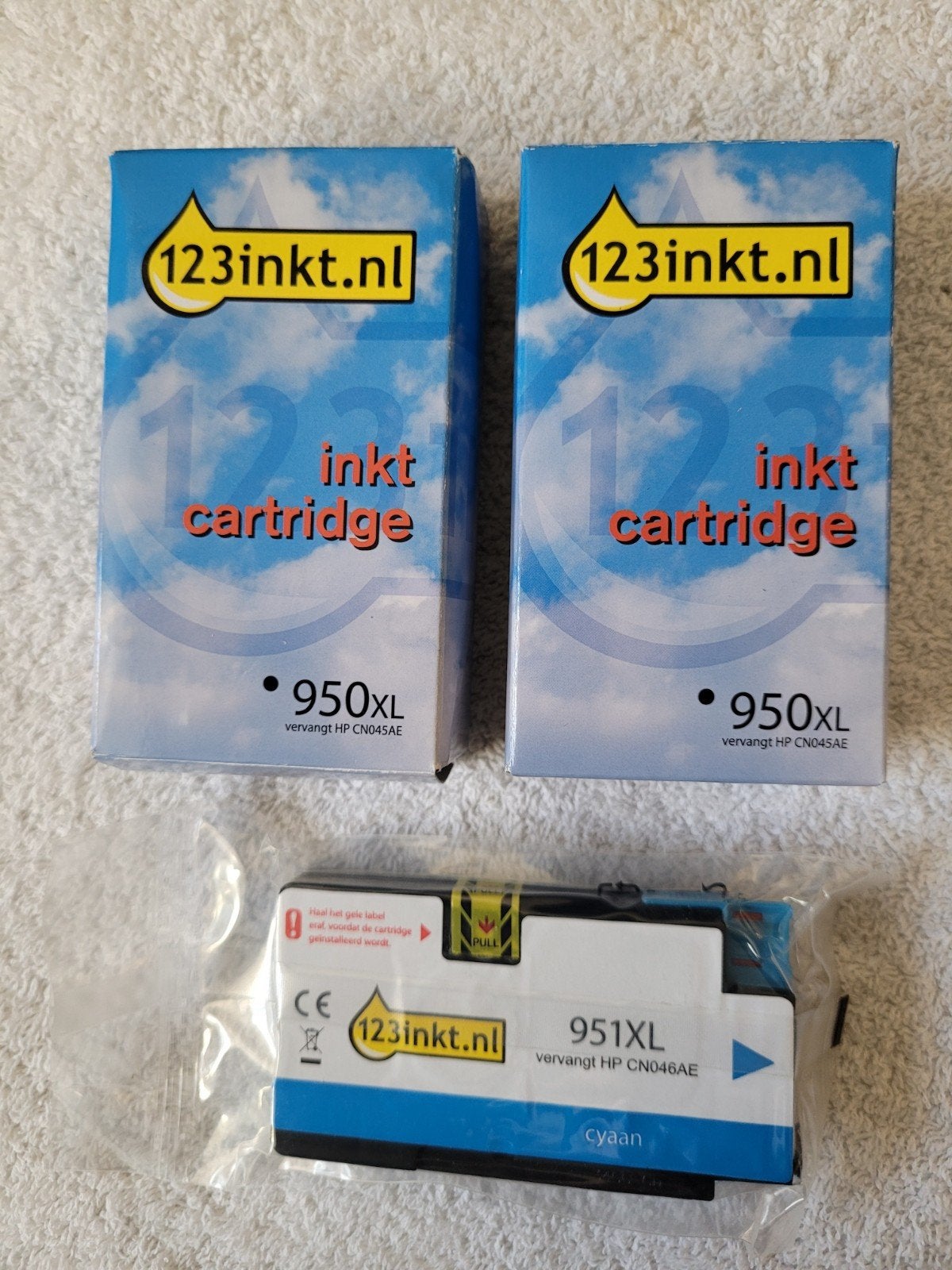 3 inktcartridges 950XL en 951XL, Ophalen of Verzenden, Nieuw
