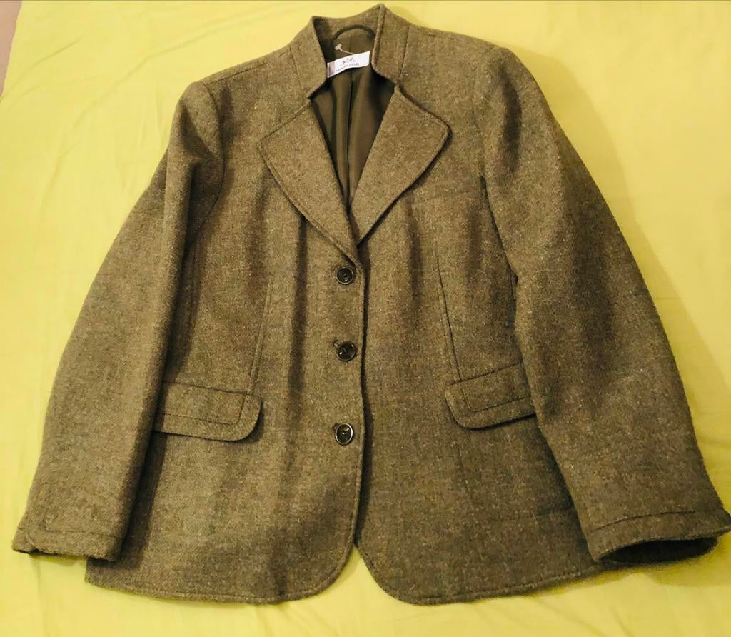 Nieuw Walbusch Harris Tweed 100% wol jasje/blazer, Ophalen, Nieuw, Maat 42/44 (L), Groen