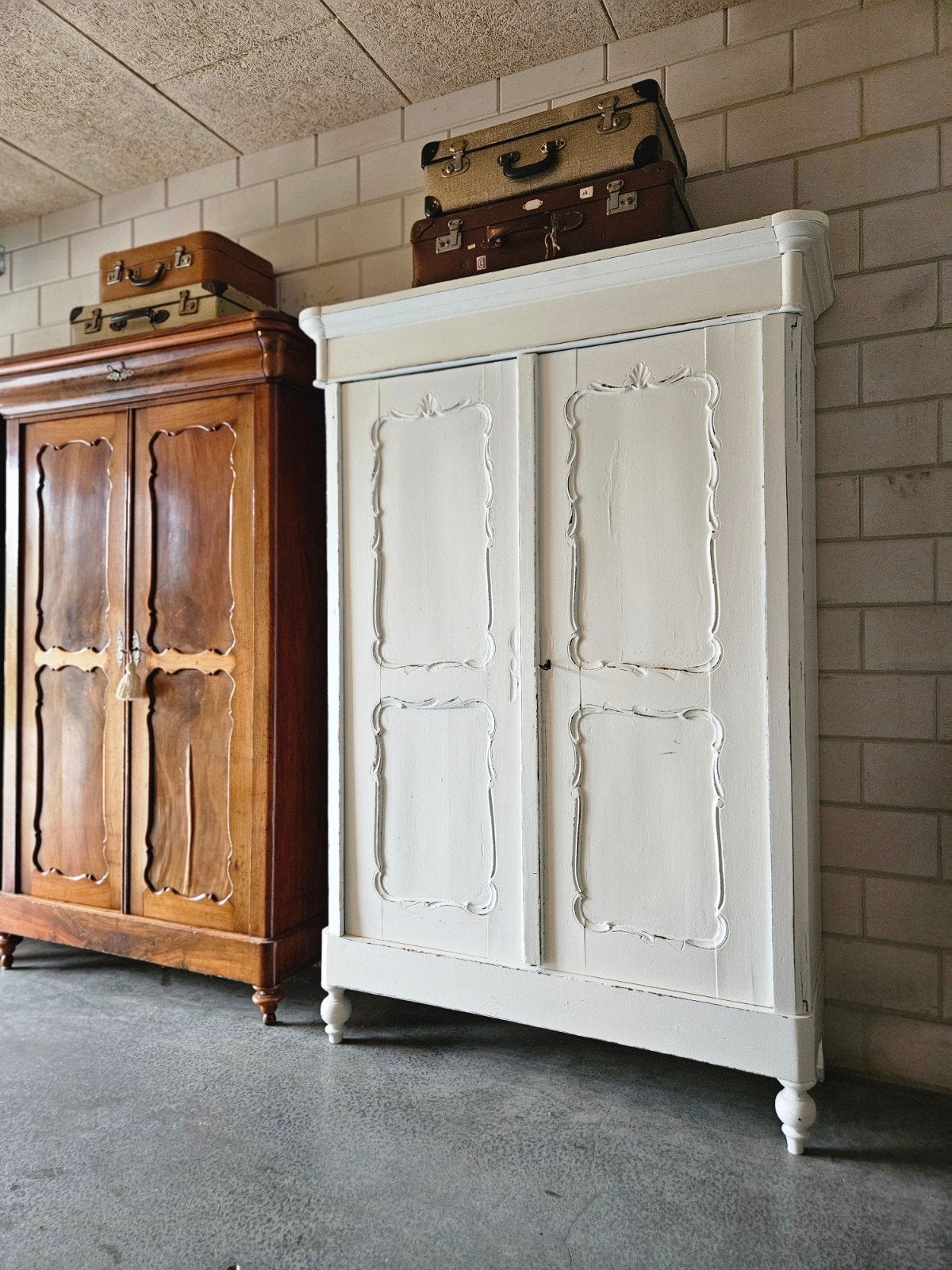 OPRUIMING Antieke Biedermeier meidenkast vintage kast, Ophalen of Verzenden