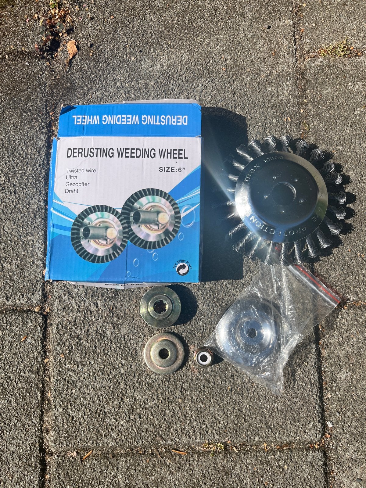 Ontroestings- en onkruidborstel voor bosmaaier, 6 inch, Tuin en Terras, Hand-tuingereedschap, Ophalen of Verzenden, Nieuw, Overige soorten