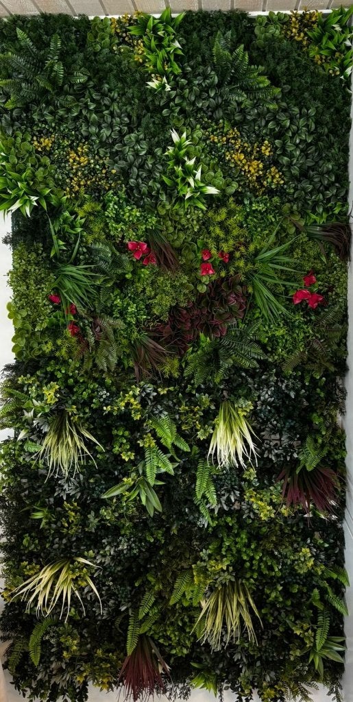 Groene Wanddecoratie (Flowerwall), Huis en Inrichting, Woonaccessoires | Wanddecoraties, Ophalen, Zo goed als nieuw, Wandbord of Wandpaneel