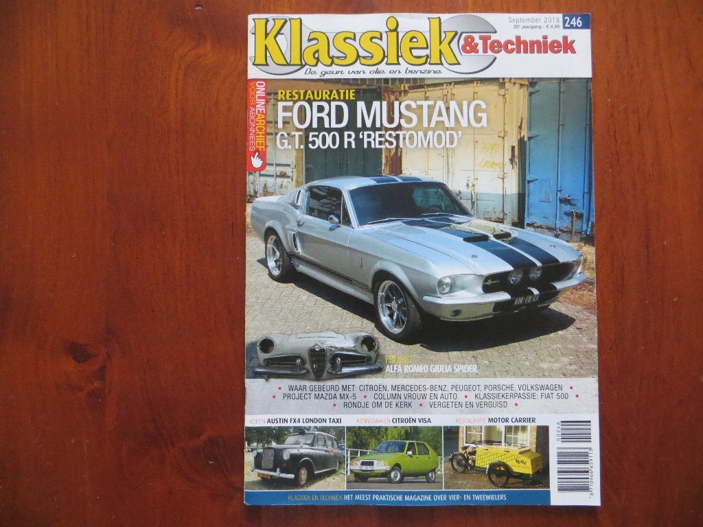 Klassiek & Techniek 246 Ford Mustang G.T. 500 R, Austin FX4, Boeken, Ophalen of Verzenden, Nieuw, Ford