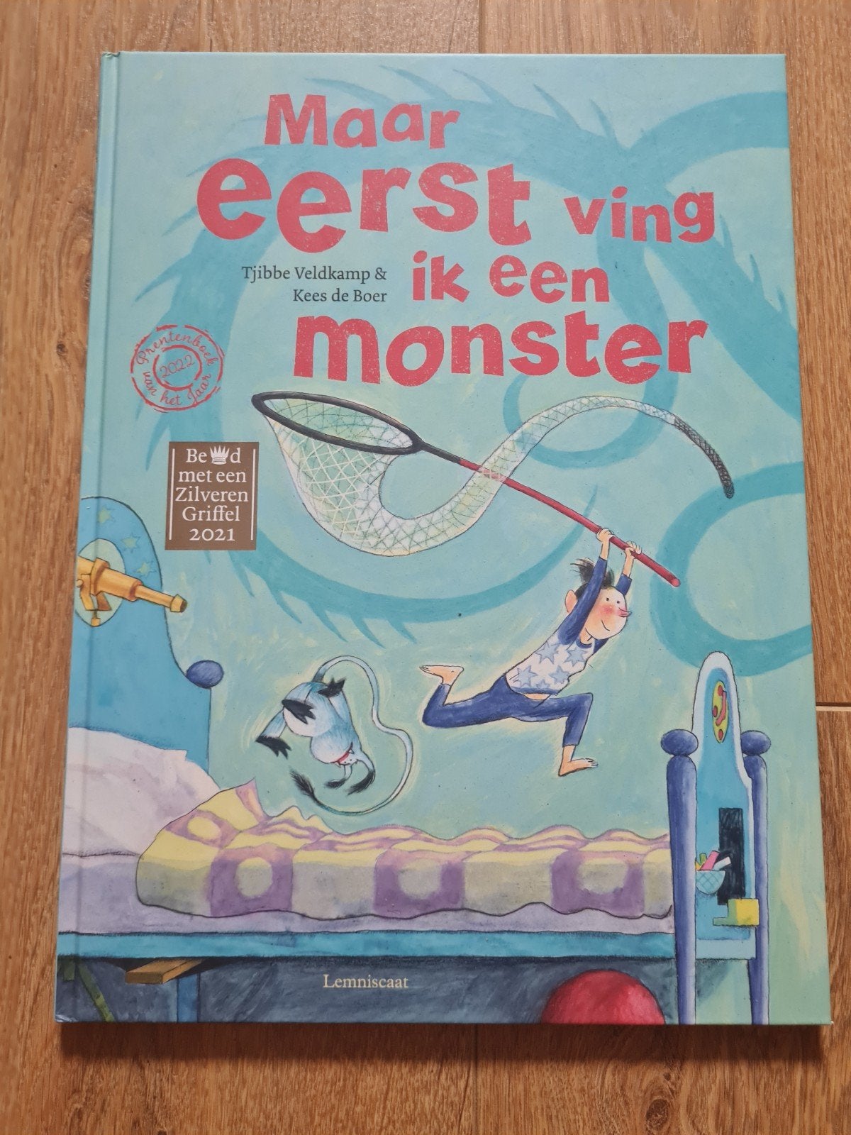 Tjibbe Veldkamp - Maar eerst ving ik een monster, Boeken, Ophalen of Verzenden, Zo goed als nieuw, Tjibbe Veldkamp