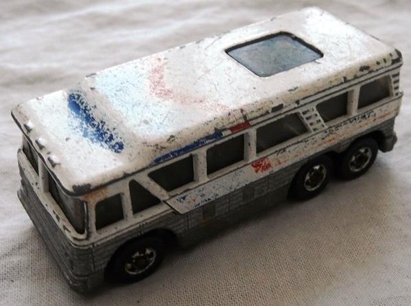 Mattel Hot Wheels, No.1127 - Geyhound MC-8 - Greyhound, 1982, Ophalen of Verzenden, Gebruikt
