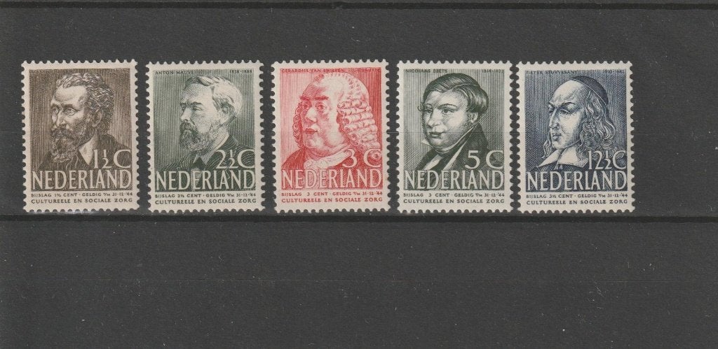 Nederland 1939, NVPH 318 t/m 322, Postfris., Verzenden, T/m 1940, Postfris