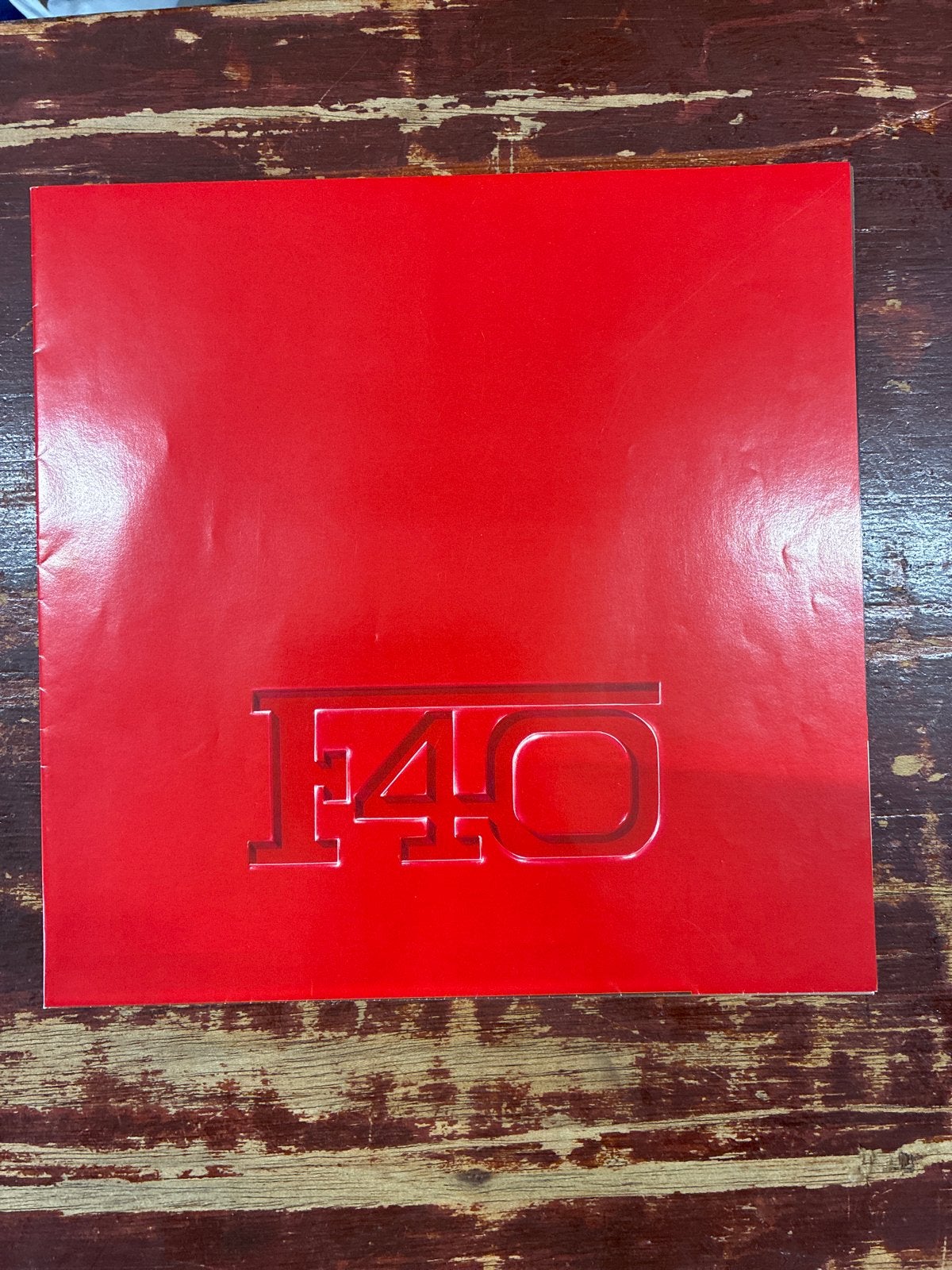 Ferrari F40 Brochure / Folder - Origineel, Ophalen of Verzenden, Zo goed als nieuw, Ferrari
