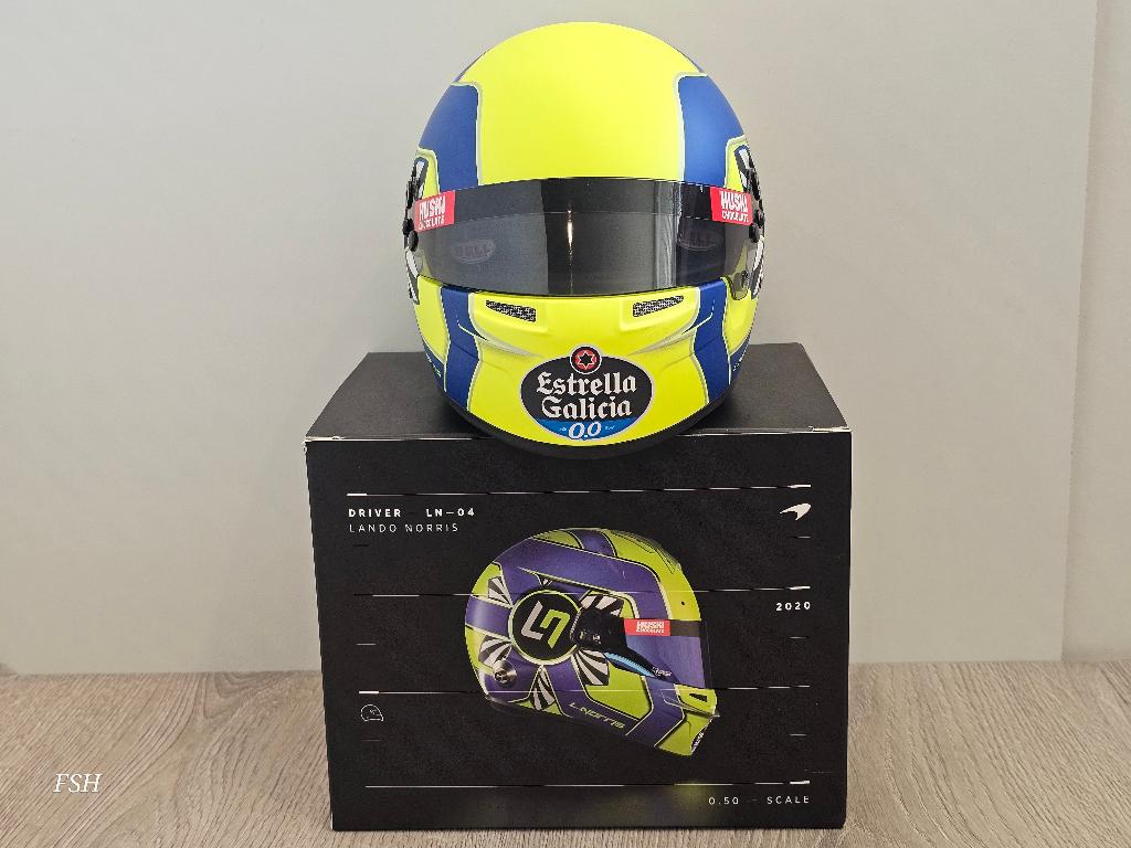 SALE: Helm 1:2 Lando Norris, season 2020. ** NIEUW **, Verzamelen, Ophalen of Verzenden, Nieuw, Formule 1