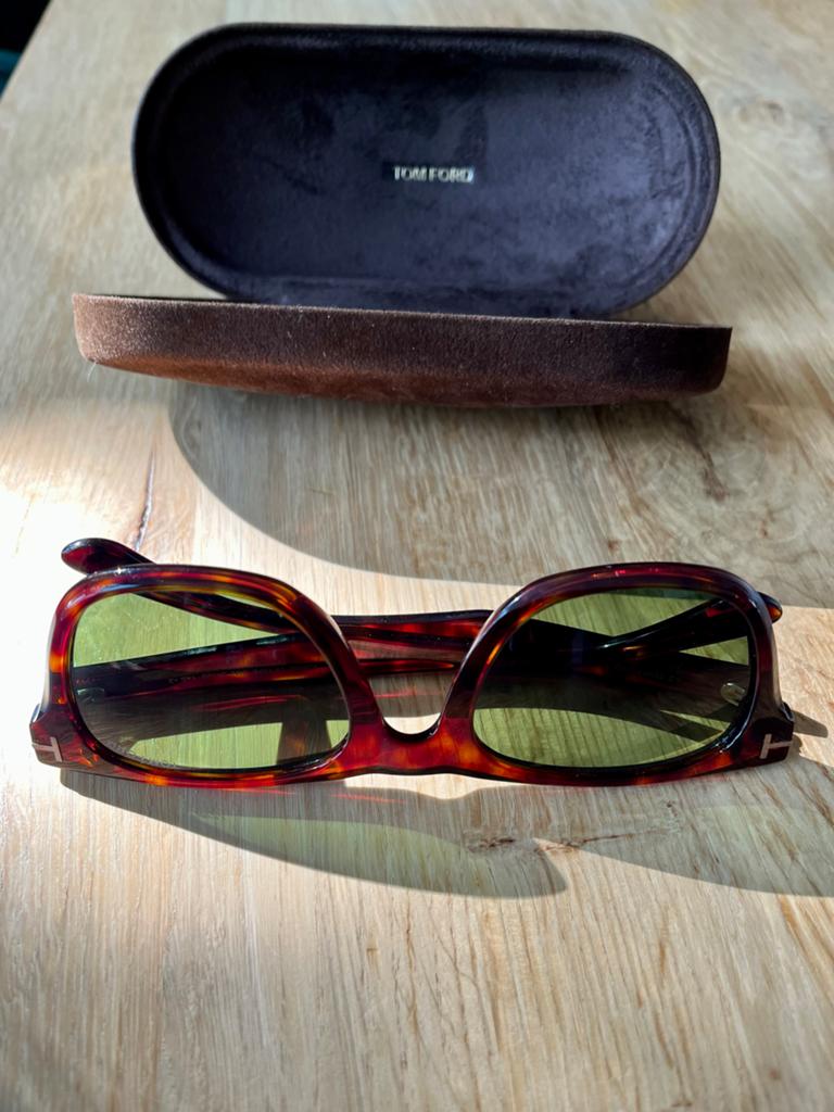 Tom Ford Kendel Zonnebril Maat L, Overige merken, Zonnebril, Bruin, Ophalen of Verzenden