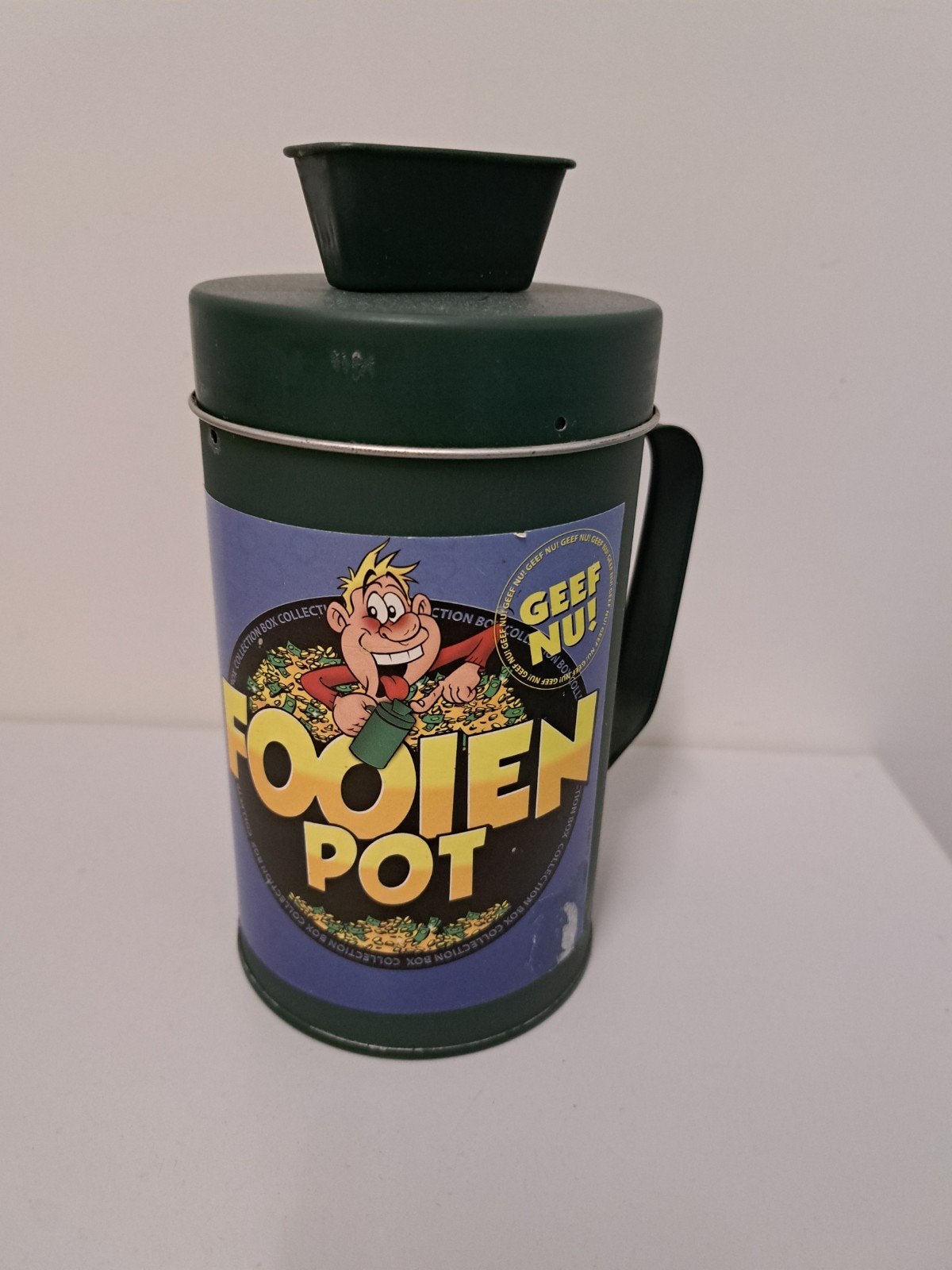 Fooienpot collectebus, Ophalen of Verzenden, Gebruikt