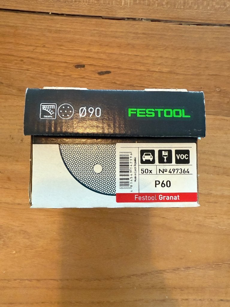 50x Festool Granat D90 P60 schuurpapier (nieuwe doos), Ophalen of Verzenden, Nieuw, Overige typen