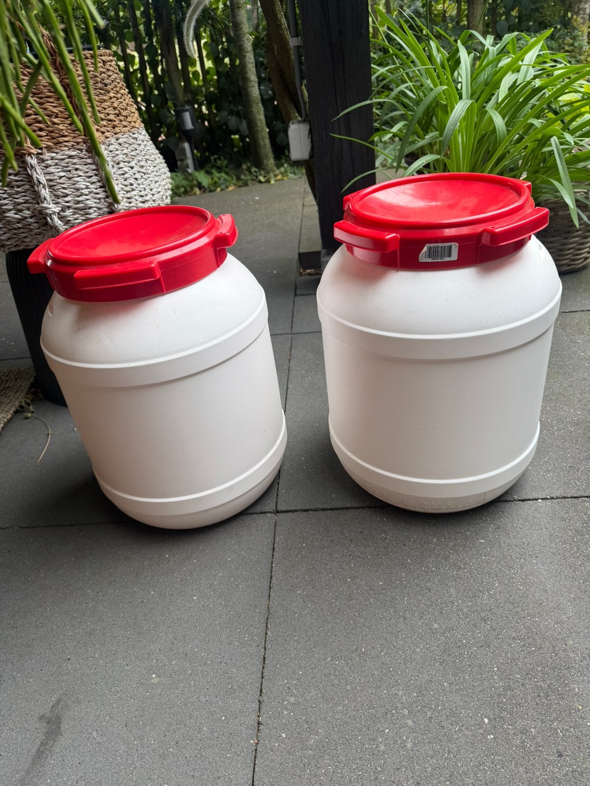 Curtec (wijdmonds vat) set van 2 voertonnen 26 liter, Ophalen, Overige soorten