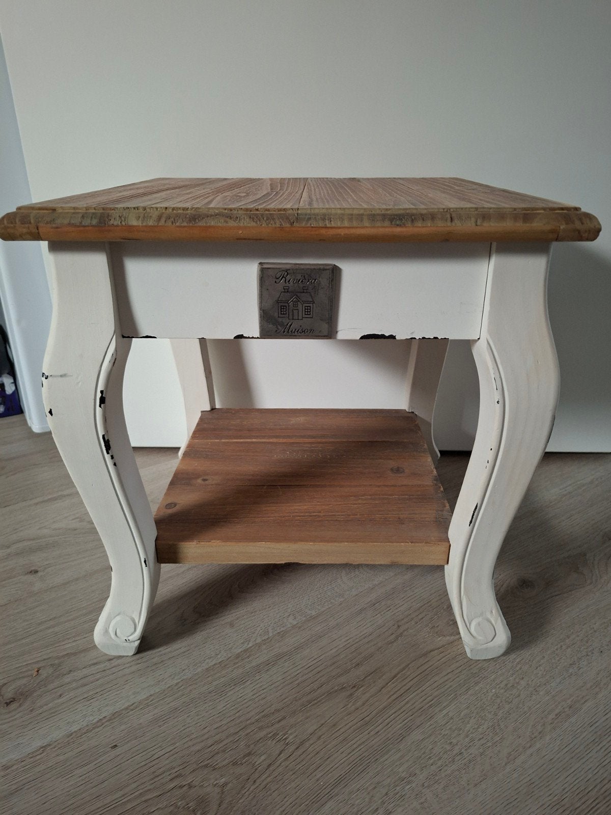 Landelijk bijzettafeltje Riviera maison, Ophalen, 25 tot 50 cm, Rechthoekig