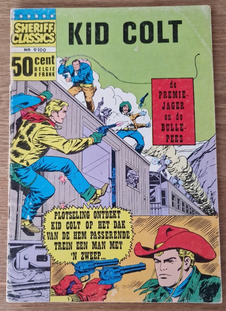 Kid Colt - De premiejager en de bullepees -9100(1968) Strip, Eén stripboek, Ophalen of Verzenden, Gelezen