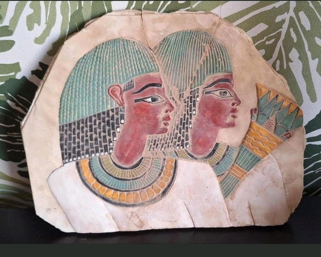 🫱🏻‍🫲🏾Egyptische plaquette🫱🏻‍🫲🏾, Antiek en Kunst, Ophalen of Verzenden