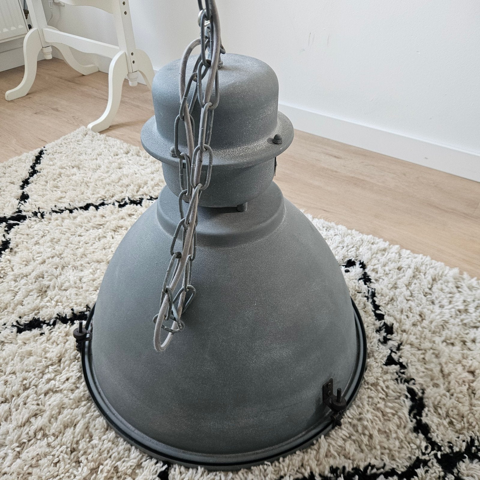 Industriële hanglamp binnen/buiten, Ophalen, Zo goed als nieuw, Metaal, Industrieel