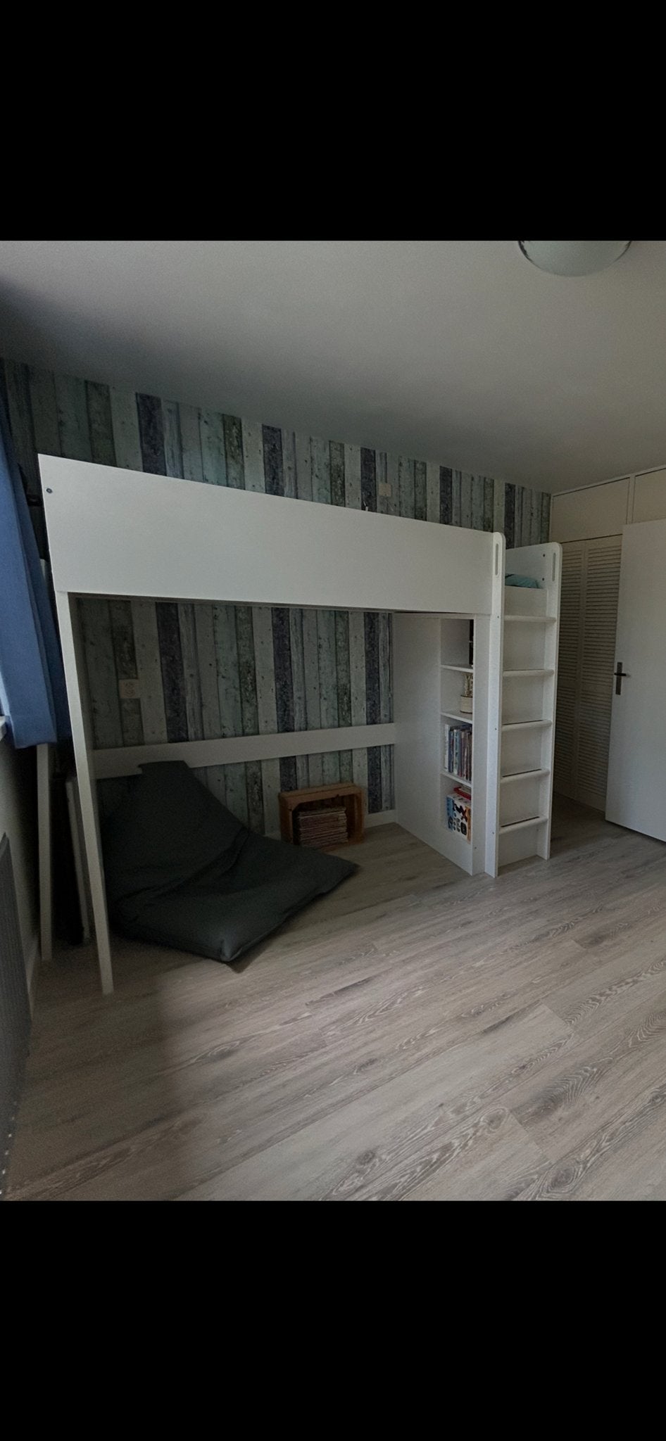 IKEA Smastad Hoogslaper met bureau en opbergruimte, Ophalen, Gebruikt, 90 cm, Eenpersoons