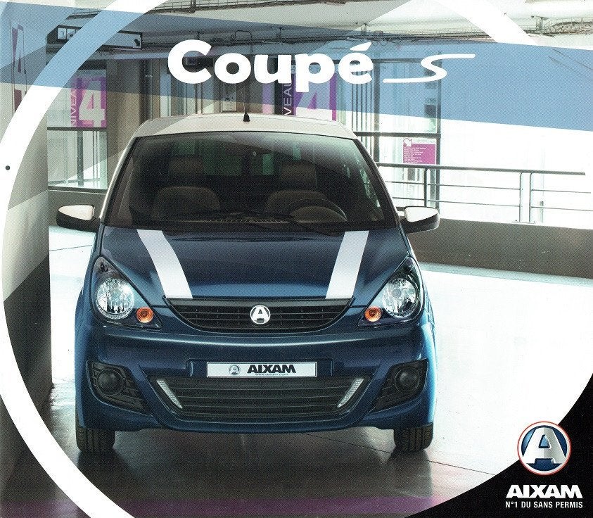 Folder Aixam Coupé S (2012), Verzenden, Gelezen, Overige merken