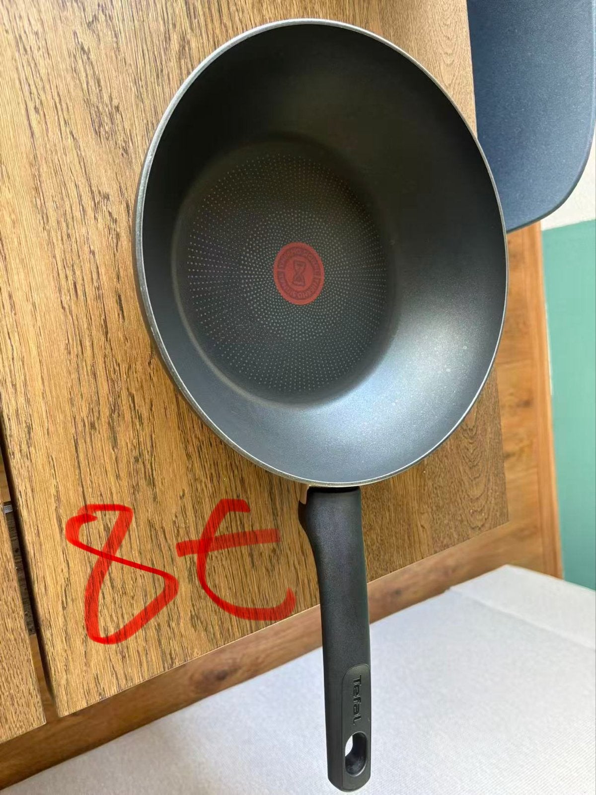 Tefal wokpan met deksel, zo goed als nieuw, Huis en Inrichting, Overige materialen, Tefal, Met deksel, Ophalen of Verzenden