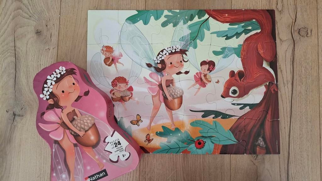 Nathan Sprookjesbos Puzzel 24 stukjes - Compleet, Ophalen of Verzenden, 10 tot 50 stukjes, Gebruikt, 2 tot 4 jaar