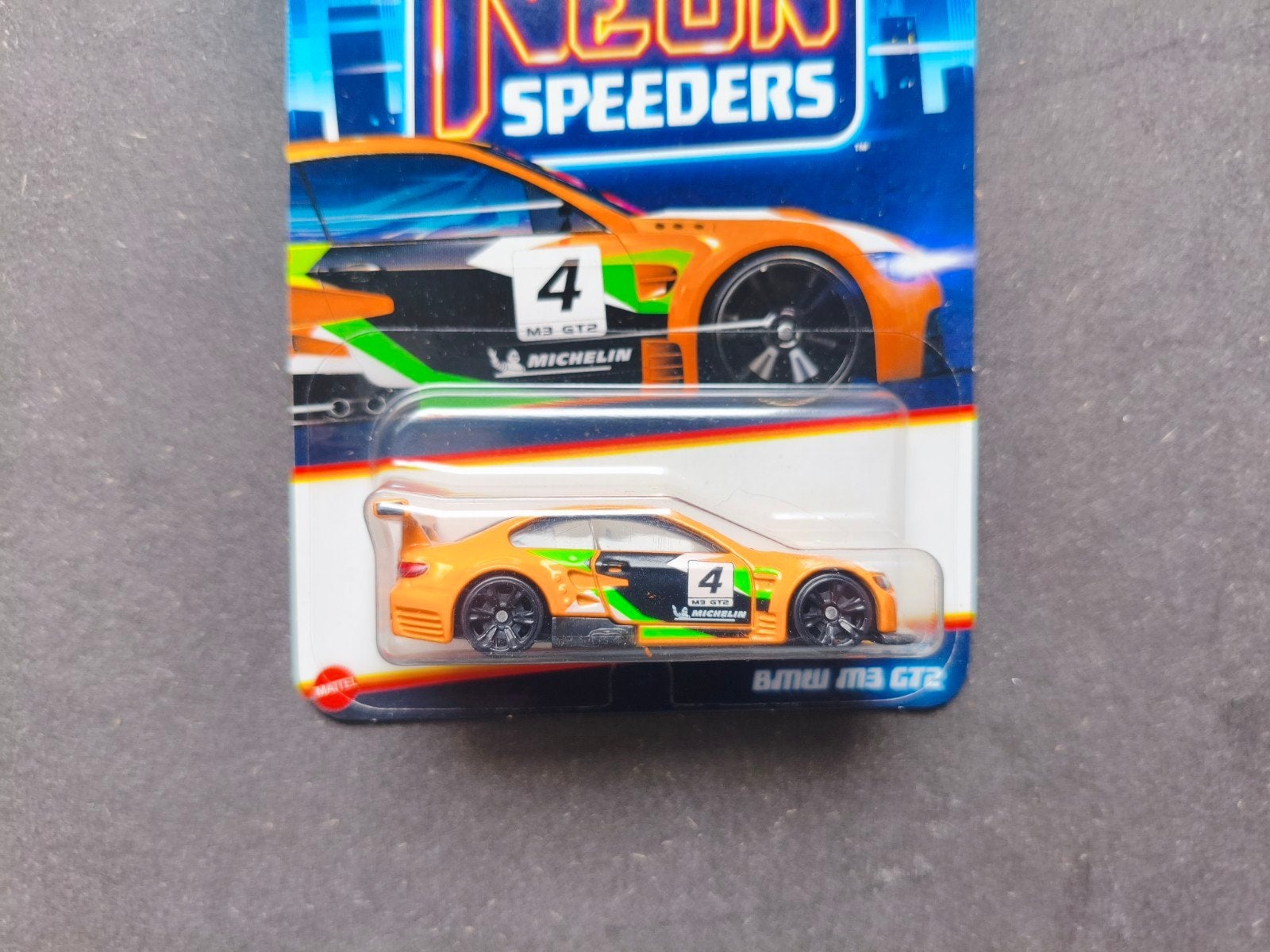 Hot Wheels BMW M3 GT2 Neon Speeders, Ophalen of Verzenden, Zo goed als nieuw, Auto