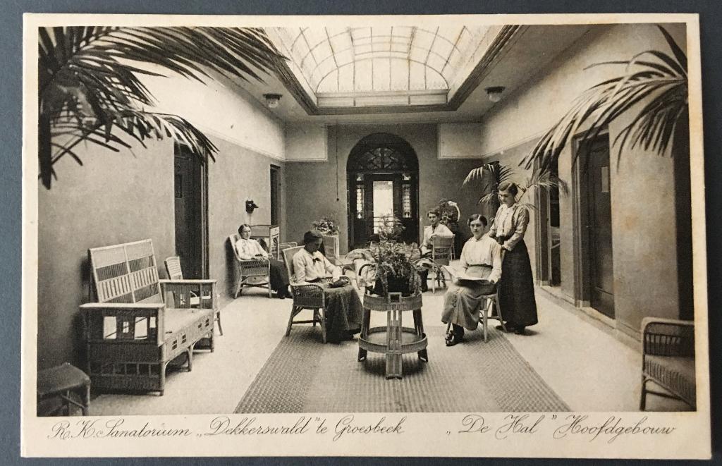 Prentbriefkaart Groesbeek Sanatorium Dekkerswald., Ophalen of Verzenden, 1920 tot 1940, Ongelopen, Gelderland