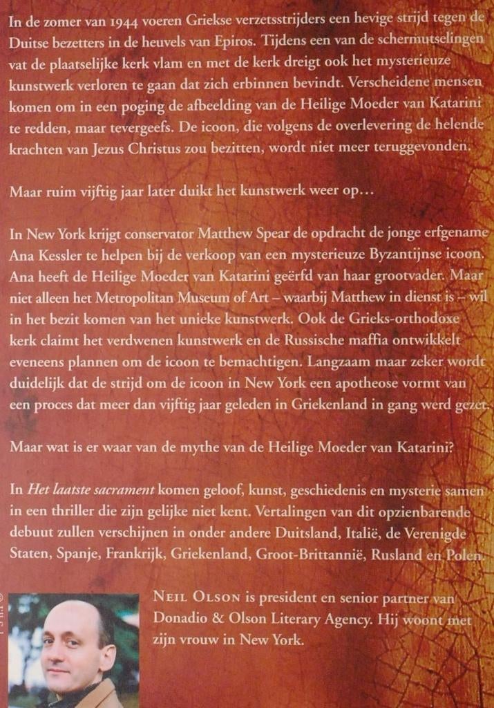 Het laatste sacrament - Neil Olson (2005), Verzenden, Zo goed als nieuw