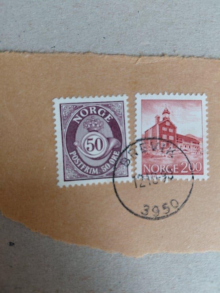 Noorwegen met stempel Brevik, Verzenden, Noorwegen, Gestempeld